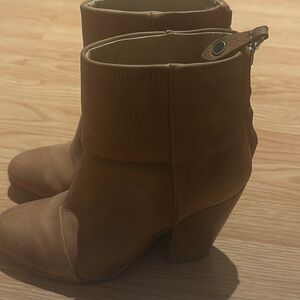 Rag and bone brown leather Ankle Boots